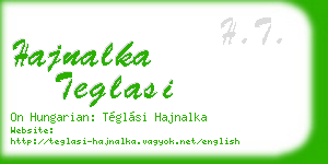 hajnalka teglasi business card